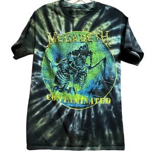 Megadeath Contaminated Tie-Dye Graphic T-Shirt - Size XS
